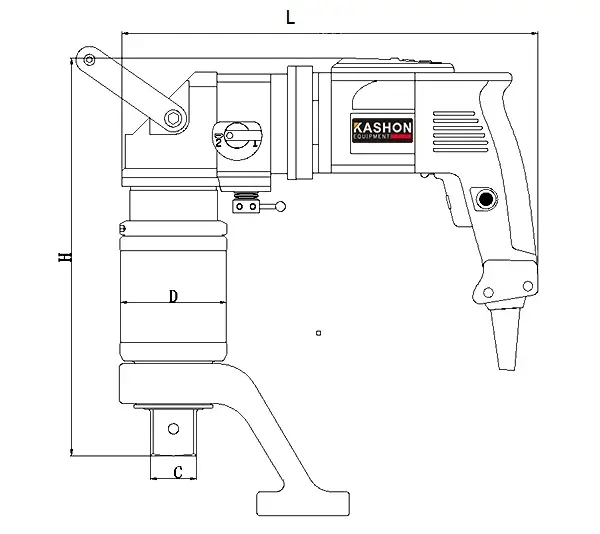 Electric Torque Wrench drawing
