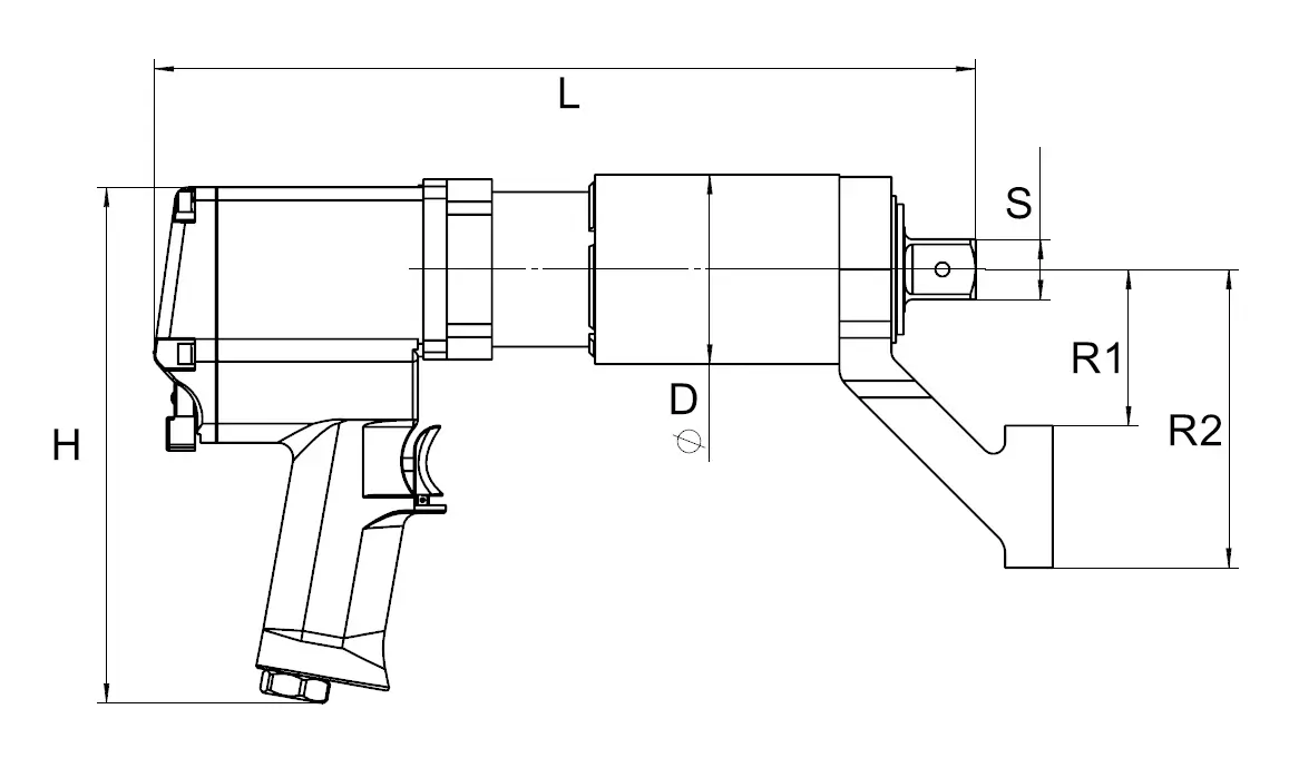 pneumatic torque wrench drawing